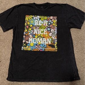 earthbound “be a nice human” tee